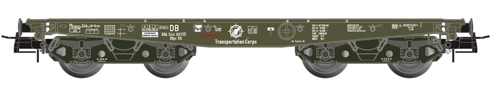 Artitec 20.284.19 - H0 - Schwerlastwagen SSy55, USATC, Ep. III - Wagen 2